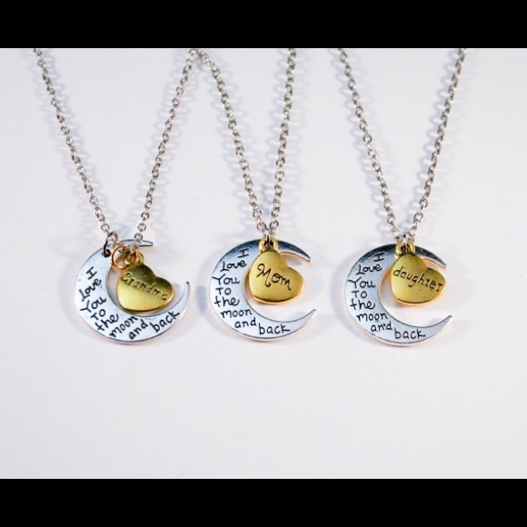 I love you moon and back necklace for Mother. - Picture 1 of 5